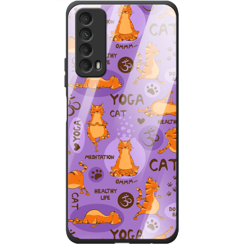 Защитный чехол BoxFace Glossy Panel Huawei P Smart 2021 Yoga Cat