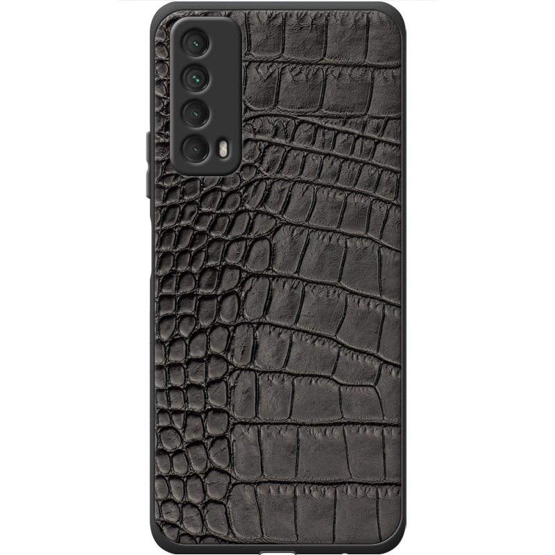 Кожаный чехол Boxface Huawei P Smart 2021 Crocodile Black