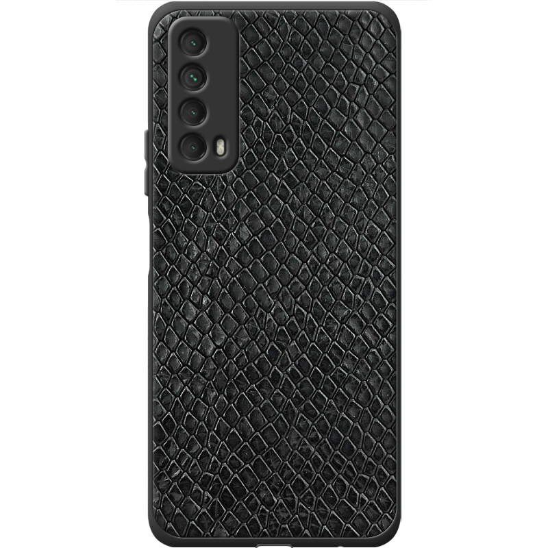 Кожаный чехол Boxface Huawei P Smart 2021 Snake Black