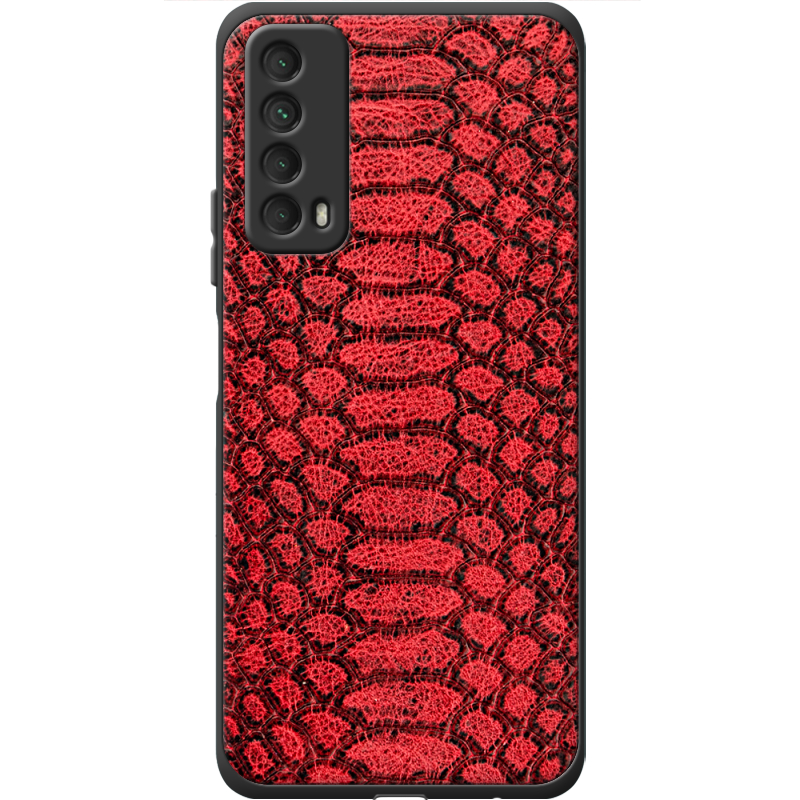 Кожаный чехол Boxface Huawei P Smart 2021 Reptile Red