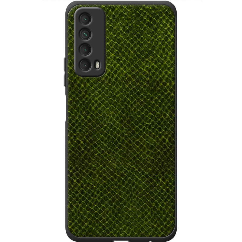 Кожаный чехол Boxface Huawei P Smart 2021 Snake Forest Green