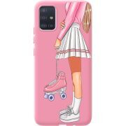 Розовый чехол BoxFace Samsung A515 Galaxy A51 Roller Girl