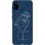 Синий чехол BoxFace Samsung M215 Galaxy M21 