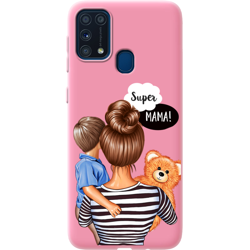 Розовый чехол BoxFace Samsung M315 Galaxy M31 Super Mama and Son