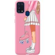 Розовый чехол BoxFace Samsung M315 Galaxy M31 Roller Girl