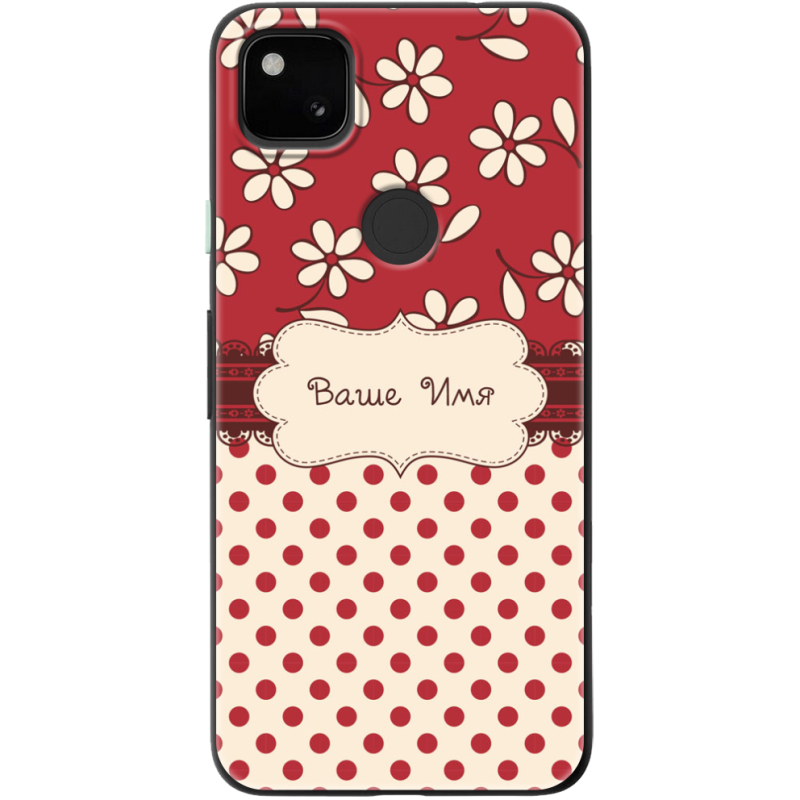 Чехол BoxFace Google Pixel 4a Именной Polka Dots