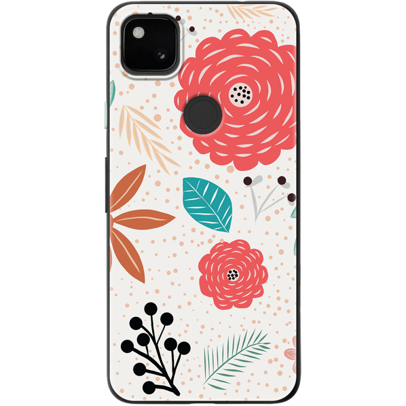 Чехол BoxFace Google Pixel 4a Line Flowers