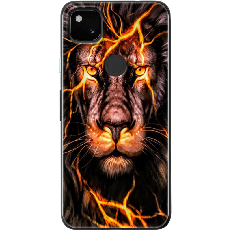 Чехол BoxFace Google Pixel 4a Fire Lion