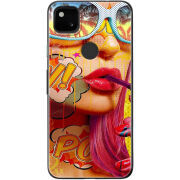 Чехол BoxFace Google Pixel 4a Yellow Girl Pop Art