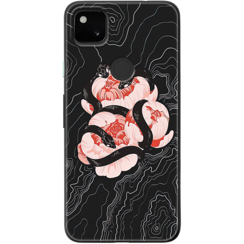 Чехол BoxFace Google Pixel 4a Snake Rose