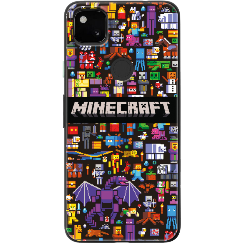 Чехол BoxFace Google Pixel 4a Minecraft Mobbery