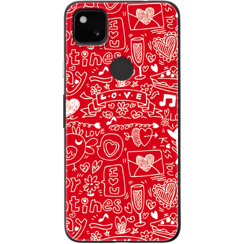 Чехол BoxFace Google Pixel 4a Happy Valentines