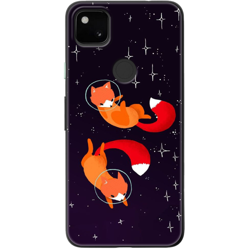 Чехол BoxFace Google Pixel 4a Fox-Astronauts