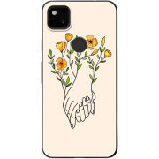 Чехол BoxFace Google Pixel 4a Flower Hands