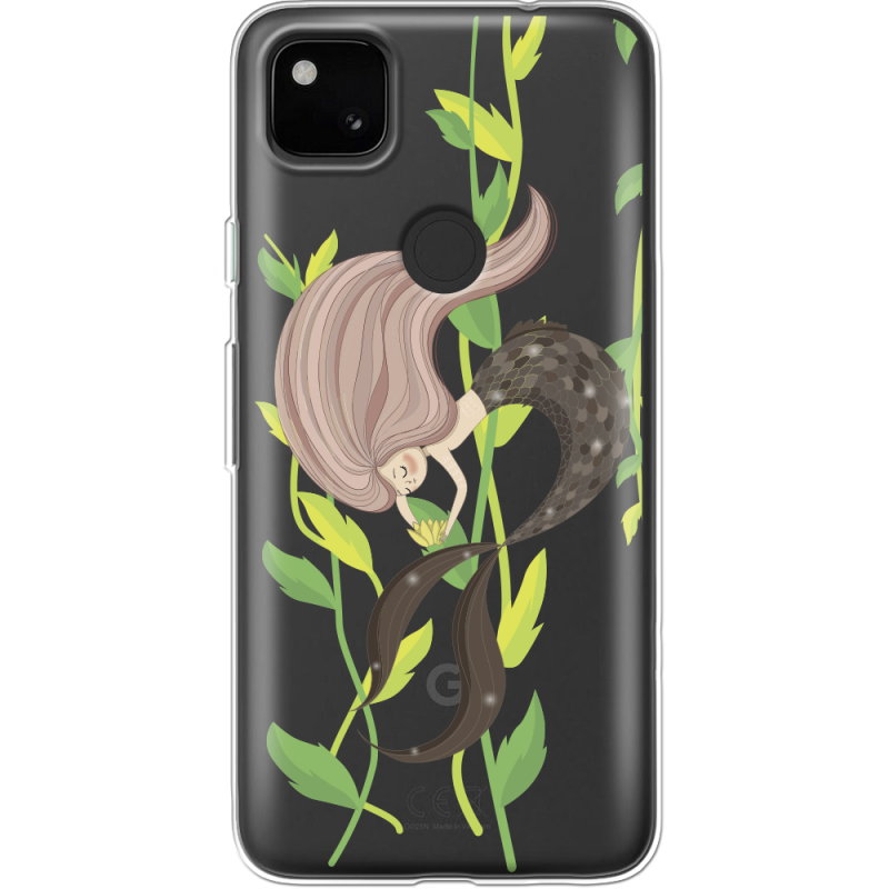 Прозрачный чехол BoxFace Google Pixel 4a Cute Mermaid