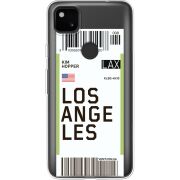 Прозрачный чехол BoxFace Google Pixel 4a Ticket Los Angeles