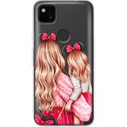 Прозрачный чехол BoxFace Google Pixel 4a Mouse Girls