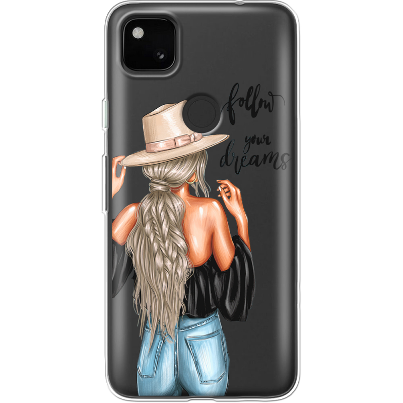 Прозрачный чехол BoxFace Google Pixel 4a Follow Your Dreams
