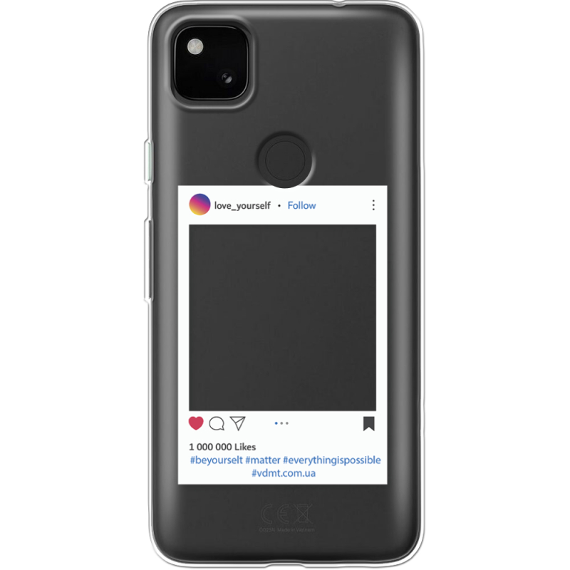 Прозрачный чехол BoxFace Google Pixel 4a Insta