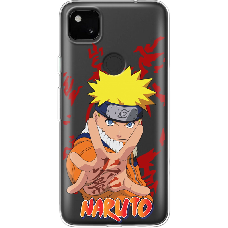 Прозрачный чехол BoxFace Google Pixel 4a Naruto