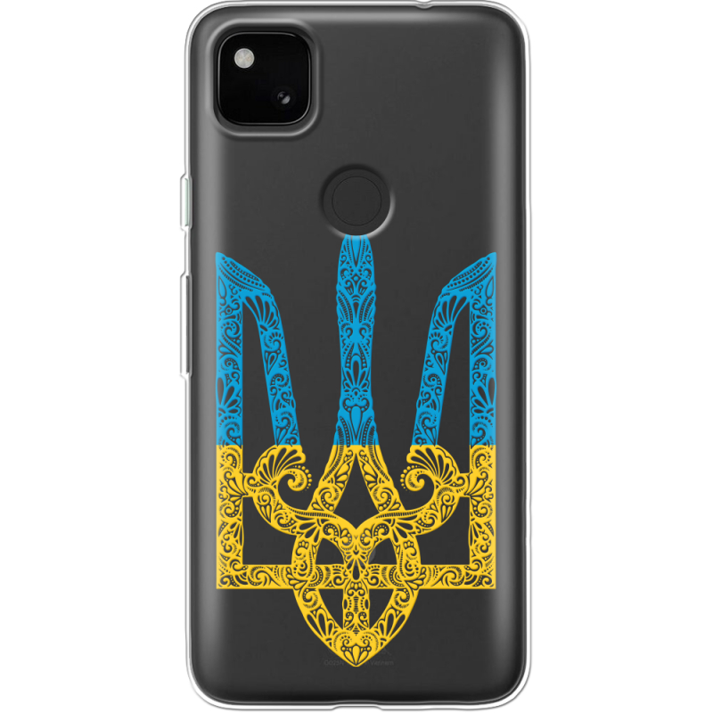 Прозрачный чехол BoxFace Google Pixel 4a Gold Trident