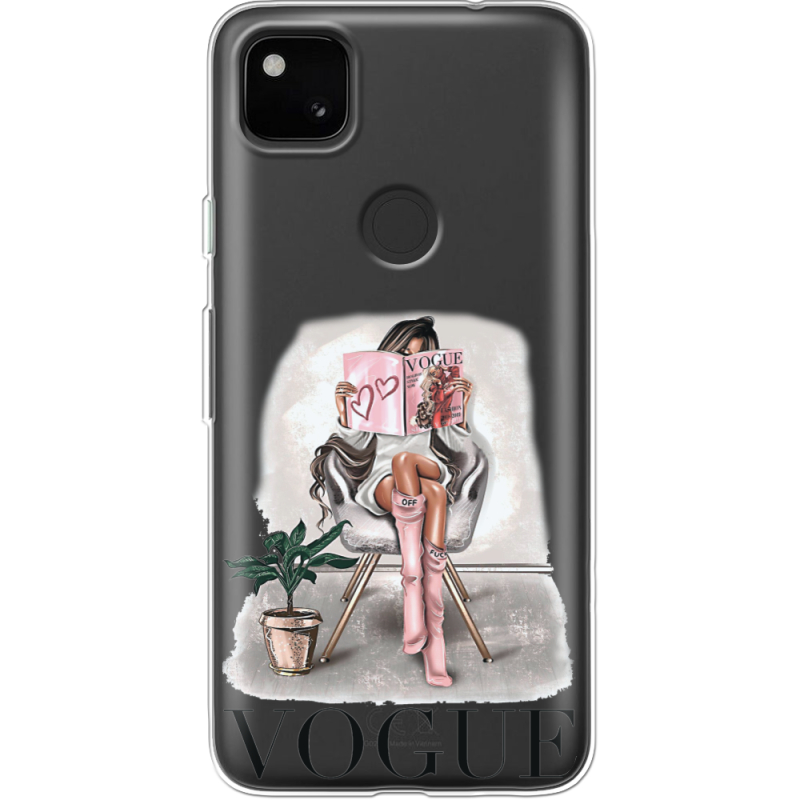 Прозрачный чехол BoxFace Google Pixel 4a VOGUE