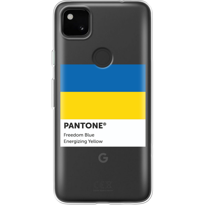 Прозрачный чехол BoxFace Google Pixel 4a Pantone вільний синій