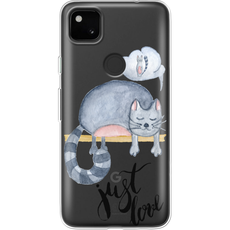 Прозрачный чехол BoxFace Google Pixel 4a Just Love