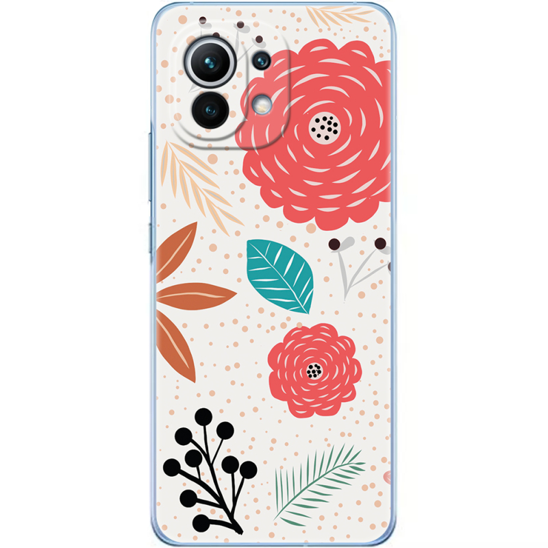 Чехол BoxFace Xiaomi Mi 11 Line Flowers