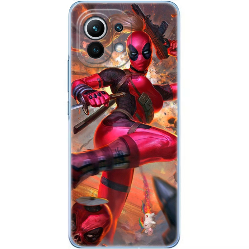 Чехол BoxFace Xiaomi Mi 11 Woman Deadpool