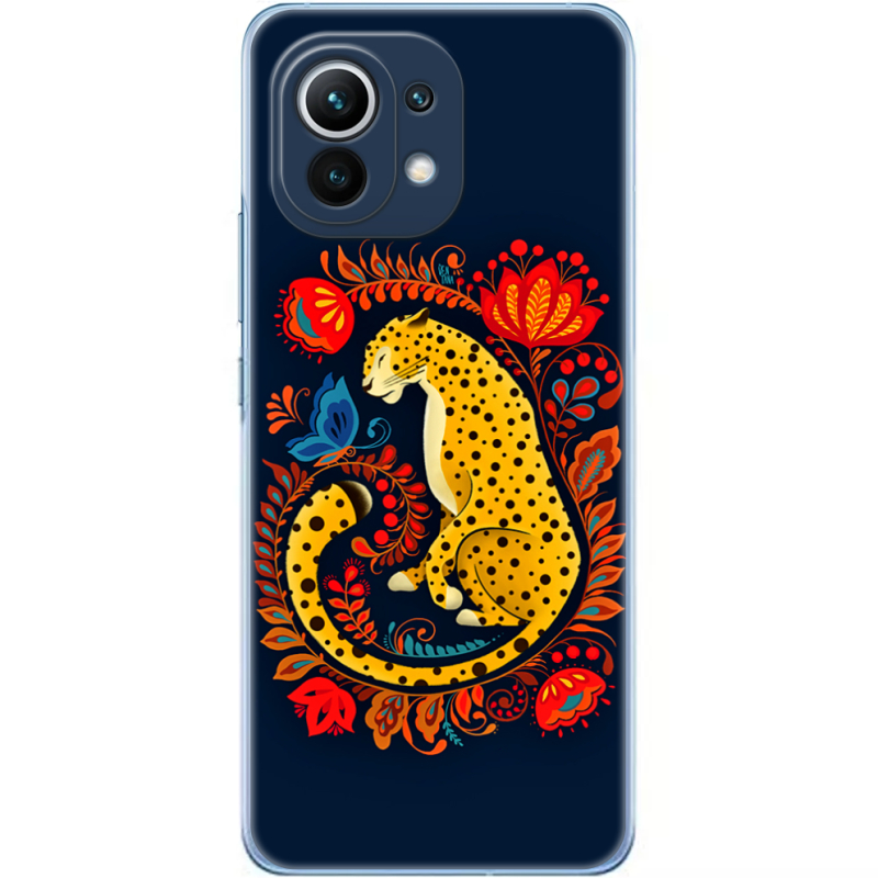 Чехол BoxFace Xiaomi Mi 11 Petrykivka Leopard