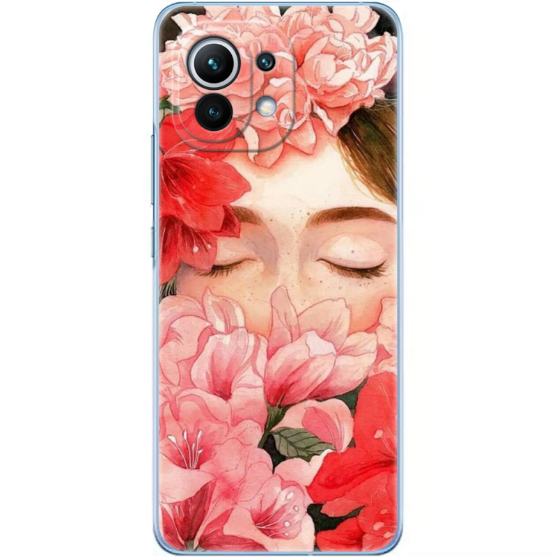 Чехол BoxFace Xiaomi Mi 11 Girl in Flowers