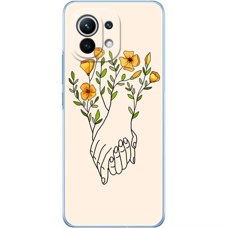 Чехол BoxFace Xiaomi Mi 11 Flower Hands