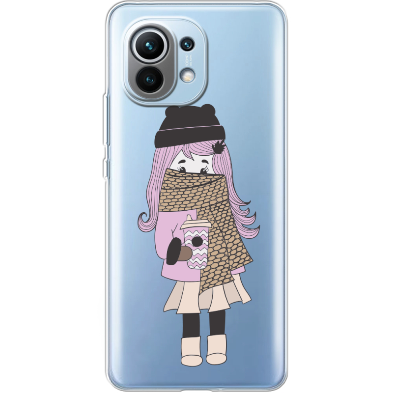 Прозрачный чехол BoxFace Xiaomi Mi 11 Winter Morning Girl