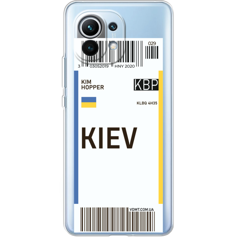 Прозрачный чехол BoxFace Xiaomi Mi 11 Ticket Kiev