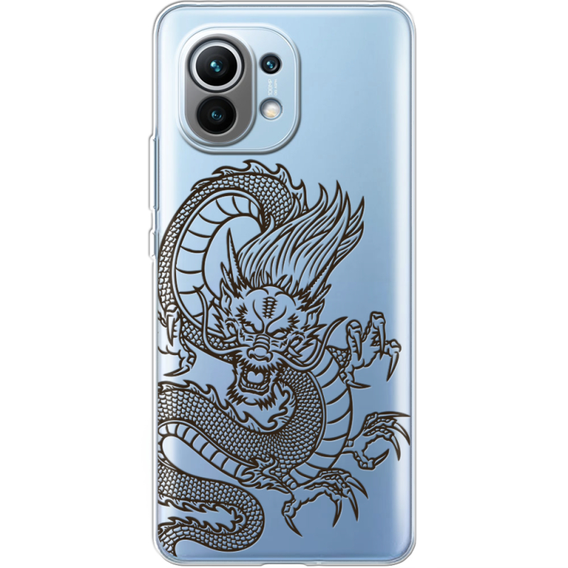 Прозрачный чехол BoxFace Xiaomi Mi 11 Chinese Dragon