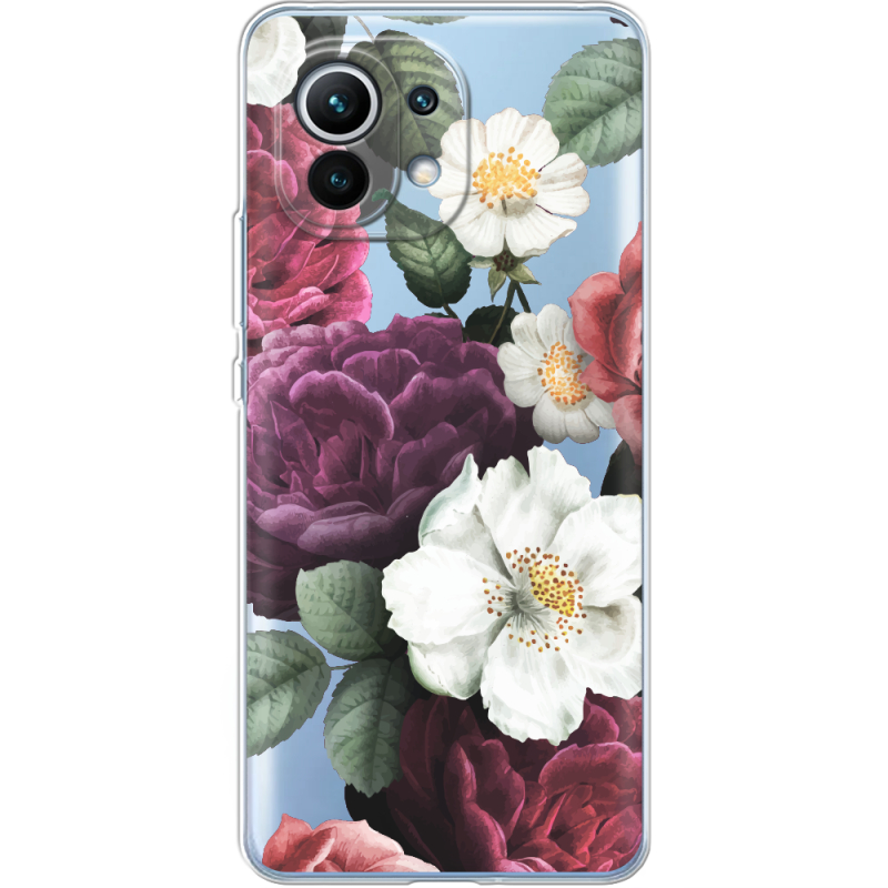 Прозрачный чехол BoxFace Xiaomi Mi 11 Floral Dark Dreams