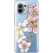 Прозрачный чехол BoxFace Xiaomi Mi 11 Cherry Blossom