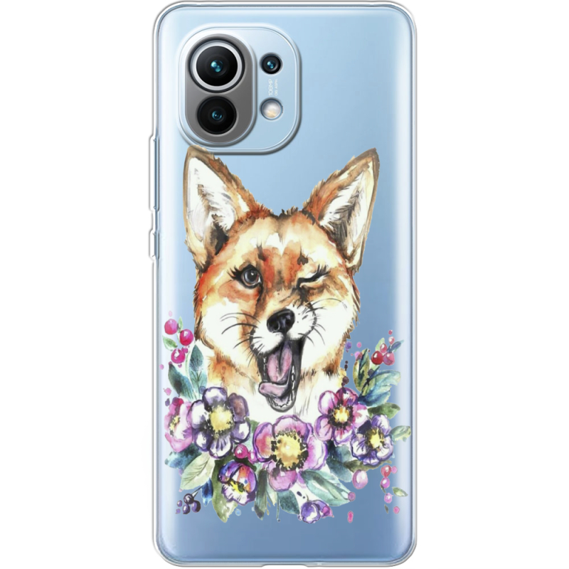 Прозрачный чехол BoxFace Xiaomi Mi 11 Winking Fox