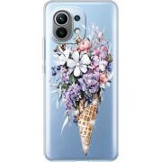 Чехол со стразами Xiaomi Mi 11 Ice Cream Flowers