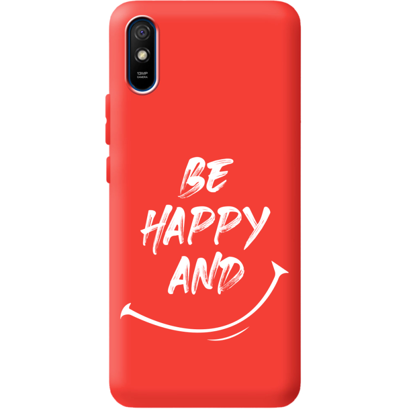 Красный чехол BoxFace Xiaomi Redmi 9A be happy and