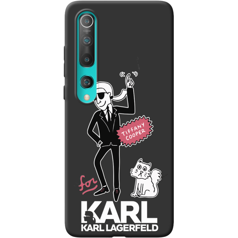 Черный чехол BoxFace Xiaomi Mi 10 For Karl