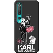 Черный чехол BoxFace Xiaomi Mi 10 For Karl