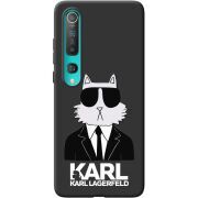 Черный чехол BoxFace Xiaomi Mi 10 Cat in Black