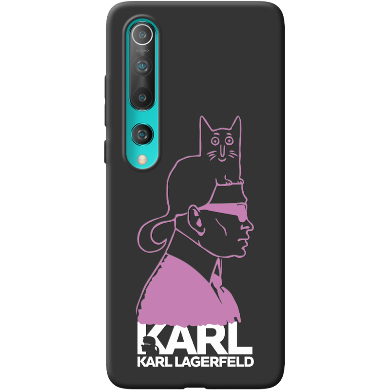 Черный чехол BoxFace Xiaomi Mi 10 Pink Karl