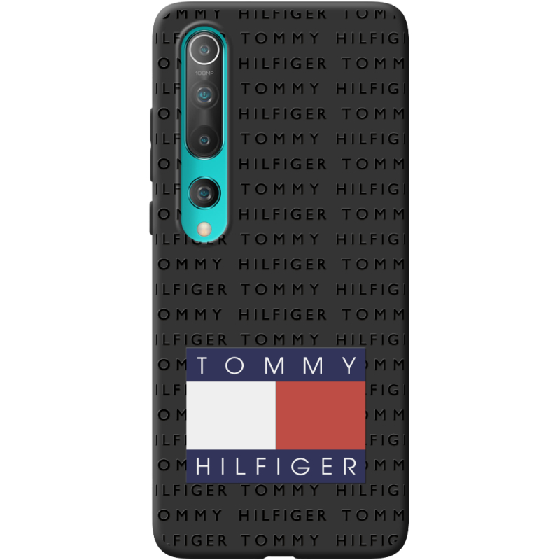 Черный чехол BoxFace Xiaomi Mi 10 Tommy Print