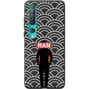 Черный чехол BoxFace Xiaomi Mi 10 Man Pattern