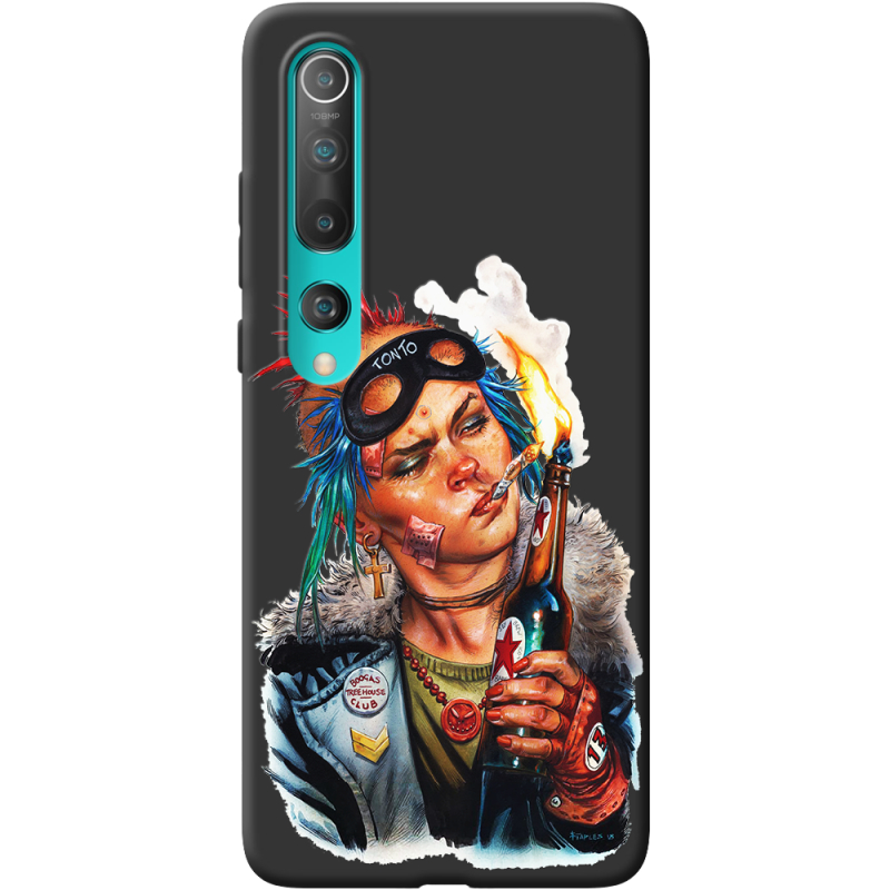 Черный чехол BoxFace Xiaomi Mi 10 Tanker Girl