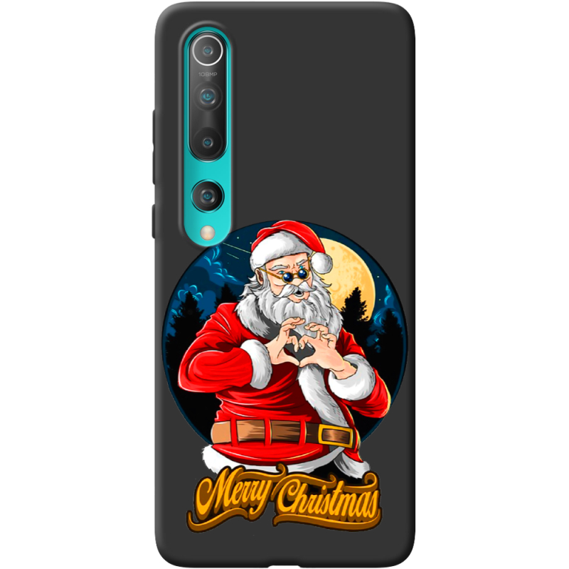 Черный чехол BoxFace Xiaomi Mi 10 Cool Santa