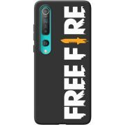 Черный чехол BoxFace Xiaomi Mi 10 Free Fire White Logo